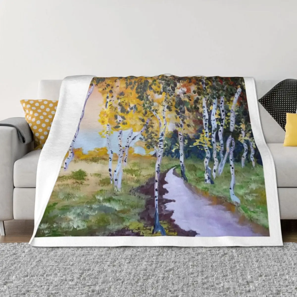 

The Birch Grove Throw Blanket Extra Large Throw Single Thin Hair Blankets