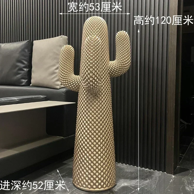 living room store sculpture decoration Cactus floor-to-ceiling large ornament niche coat rack