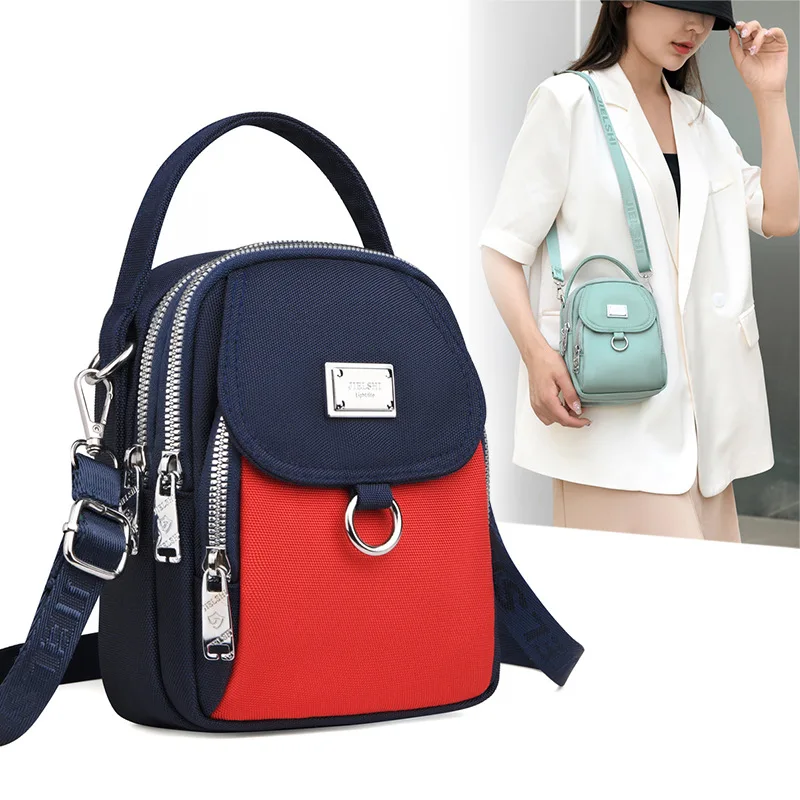 Fashion Versatile Women Crossbody Bag Lightweight Waterproof Nylon Capacity Outdoor Travel Commuter Bag Single Shoulder