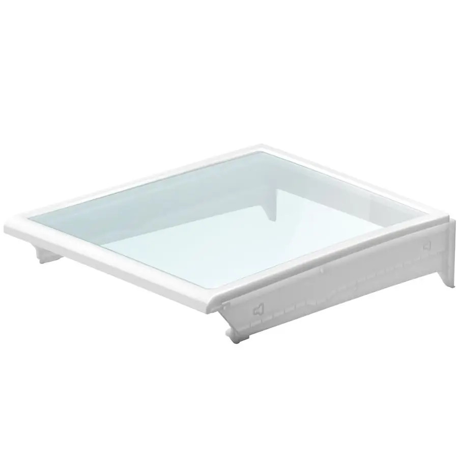 

Crisper Drawer Cover with Glass Compatible with Frigidaire Crosley Kenmore Refrigerator, Replacement Part 5304508410 5304519462
