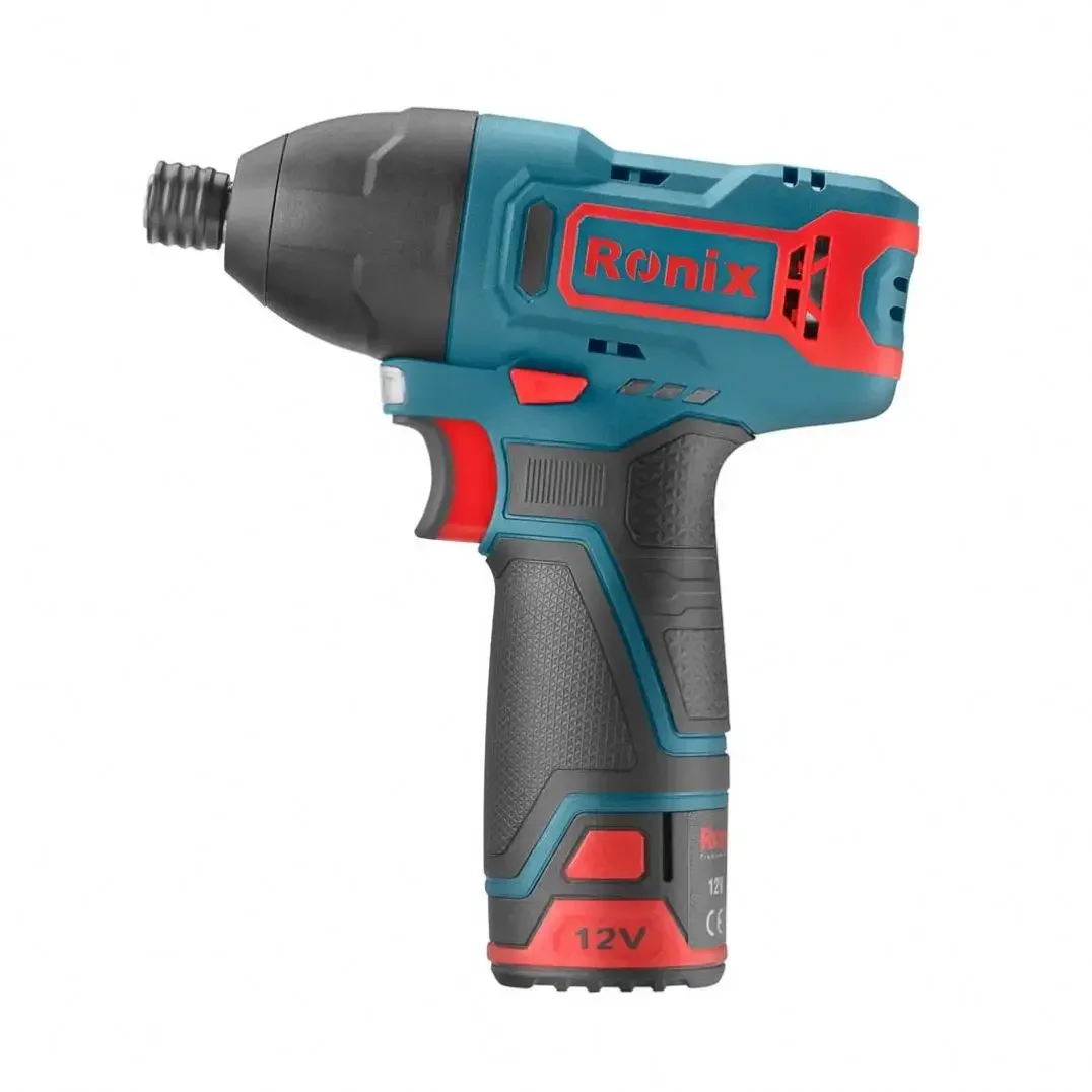 

for Ronix 8104K Electric Screwdriver Gun Adjustable 2 Position Handles Front Led Dc Charging 12V 2.0Ah Cordless Screwdriver