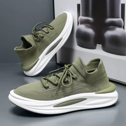 Fashion Men Casual Shoes Mesh Socks Shoes Comfortable Walking Running Sneakers Comfortable Tennis Shoes Breathable Sports Shoes