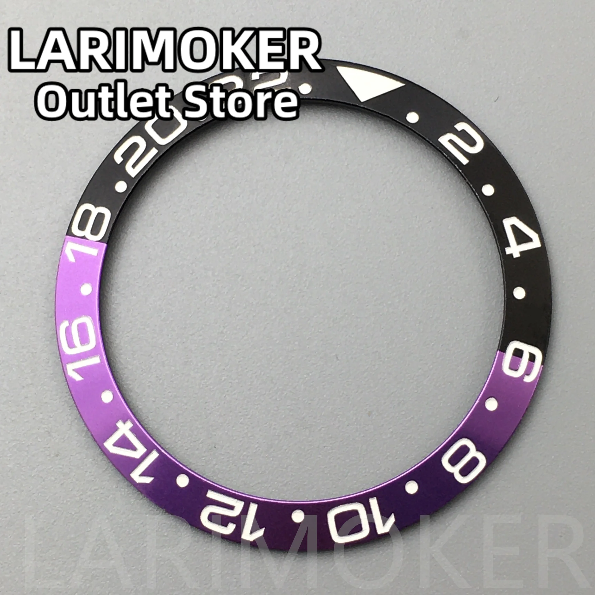 Larimoker 38Mm Diameter Keramiek Horloge Bezel Invoegen Geschikt Voor 40Mm Horloge Case Vervanging Horloge Accessoire Insert