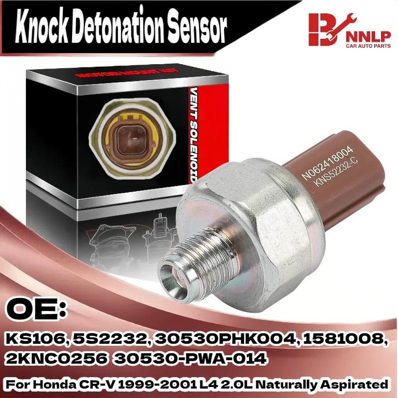 

Knock / Detonation Sensor for Honda CR-V 1999-2001 L4 2.0L Naturally Aspirated 30530-PWA-014 30530PHK004, 1581008, 2KNC0256