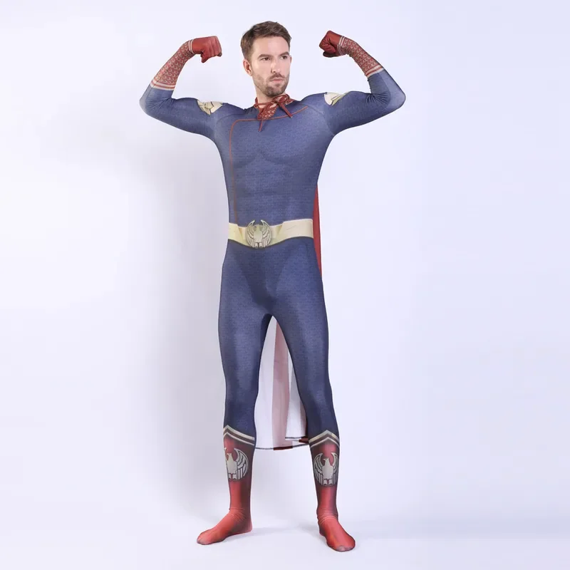 SN55The Boys Starlight Storm Frontline  Black Robe Sentinel Company  Chinese High Iron Man Tight fitting Costume cosplay$@1w