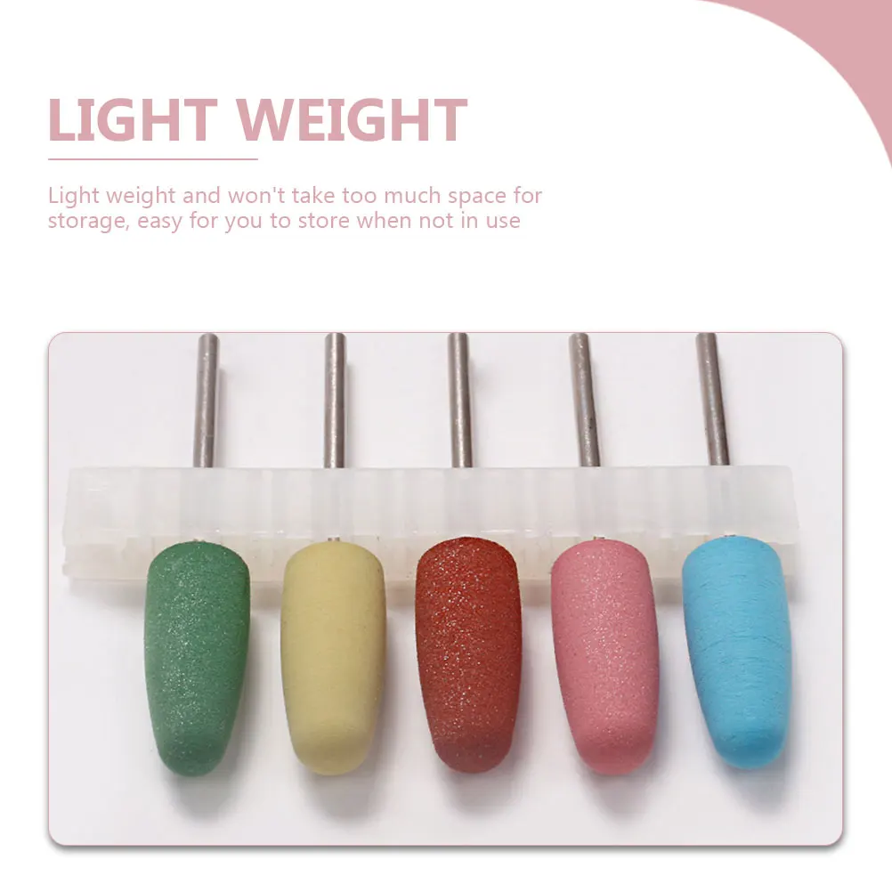 

5Pcs Creative Nail Bits Professional Manicure Supplies High Strength Good Durability Cutting Performance Nail Bits