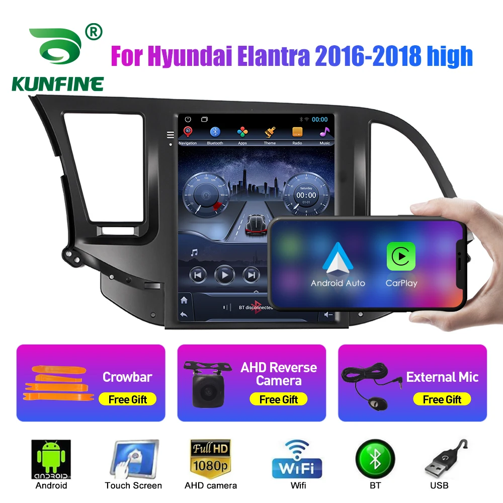 

9,7-дюймовый автомобильный радиоприемник Tesla Style 2 Din Android для Hyundai Elantra 16-18high стерео автомобильный мультимедийный видеоплеер DVD GPS-навигация