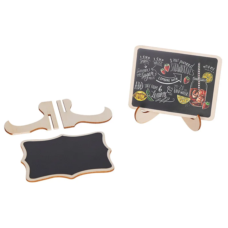 4pcs Message board, wooden decorative blackboard, wedding banquet, board signs, message board, multifunctional decoration