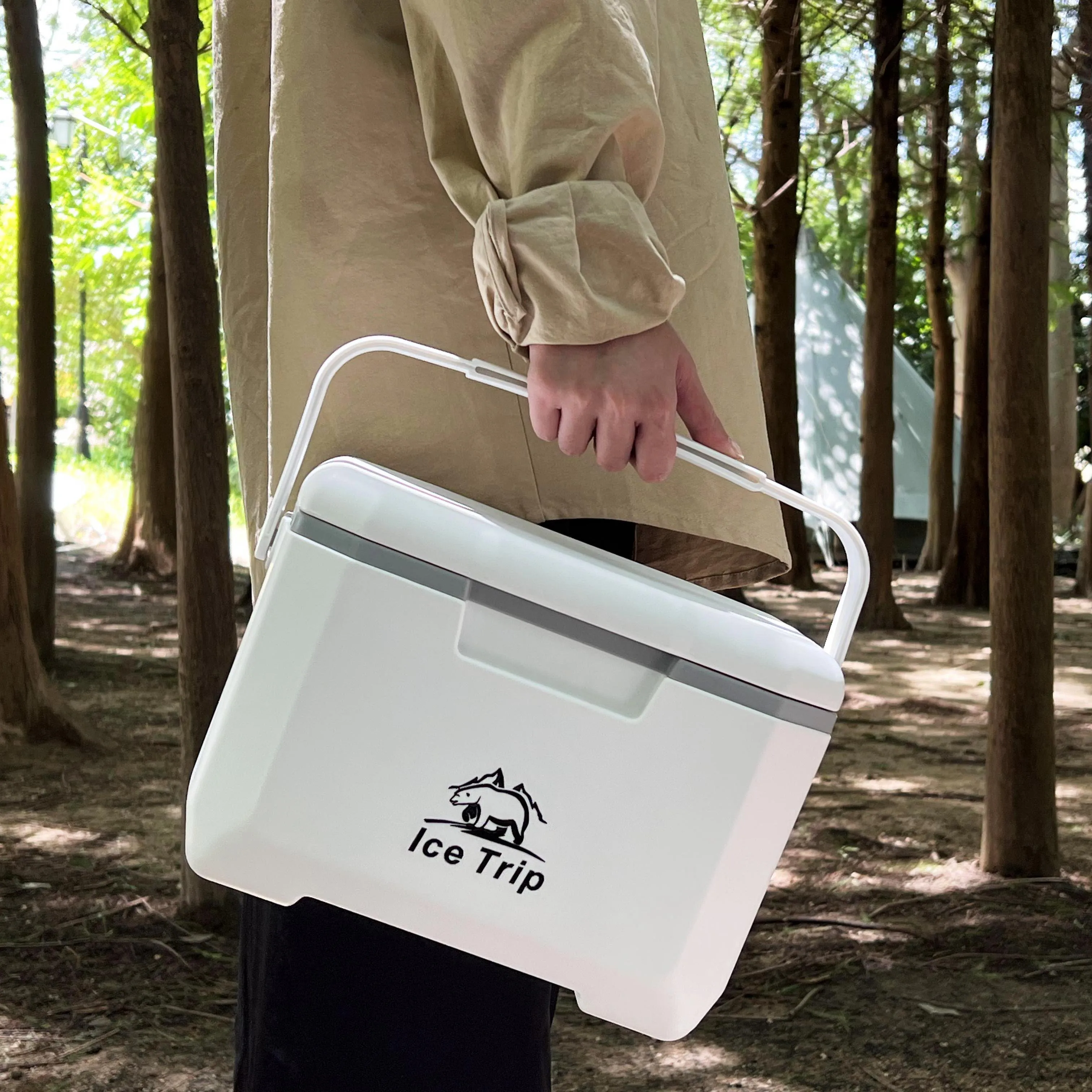 

Outdoor Camping Picnic Equipment 6L Ice Cooler Box with Dry Box Cooler Box for Food Storage