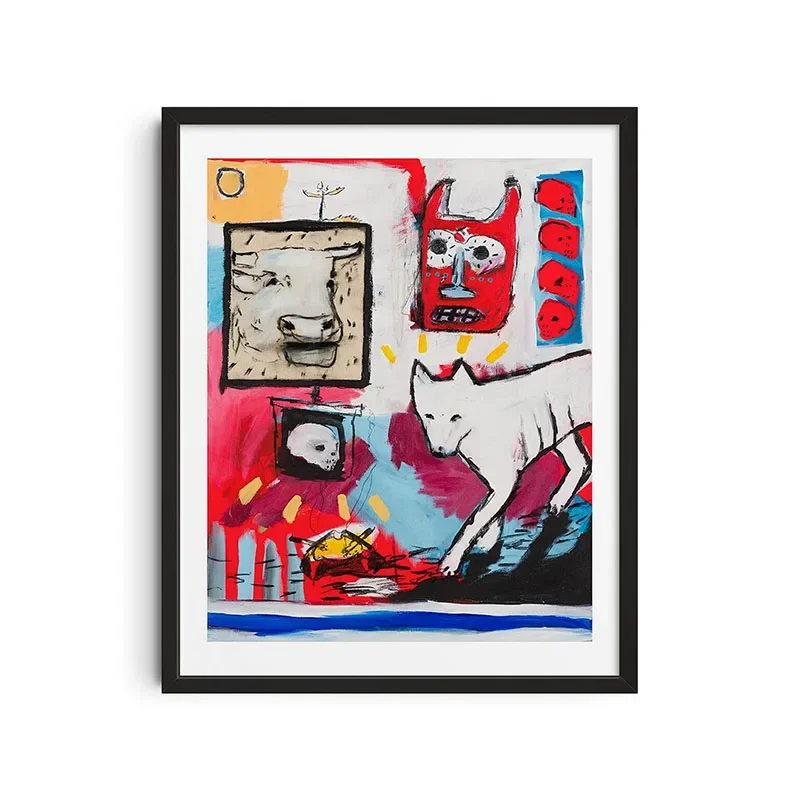 Retro abstrakte Leinwanddruck Vintage klassische Poster Mid Century Wandkunst Leinwand Malerei Wohnzimmer Schlafzimmer Home Dekoration