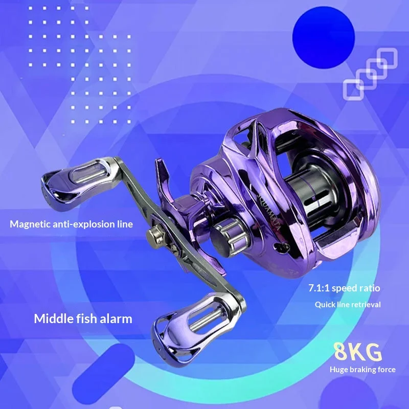 zilong-ベイトキャスティングリール、磁気ブレーキ付きロングキャスティングウォータードロップリール、ルアーフィッシング用アンチバックラッシュキャスティングフィッシングリール