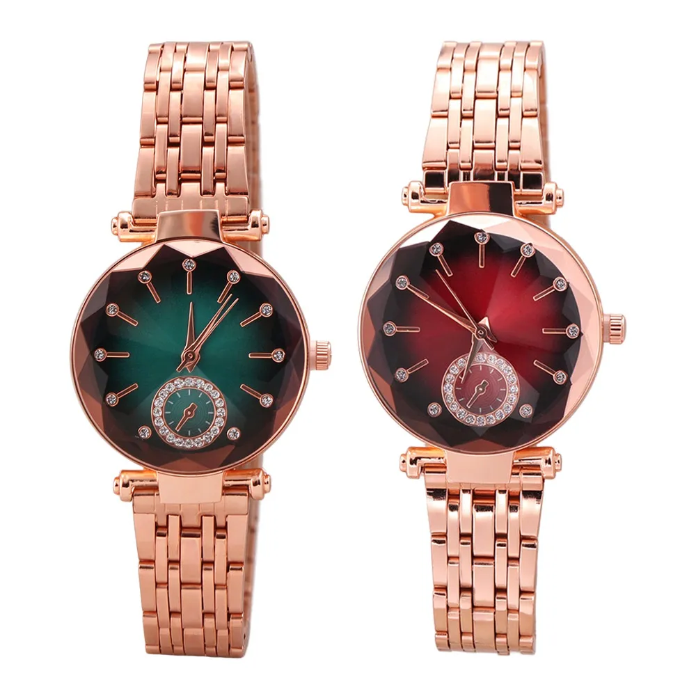 Girlfriend Gift Luxury Women's Wristwatch Elegant Stainless Steel Quartz Watches Waterproof Jewelry Design Rose Gold Watch Woman