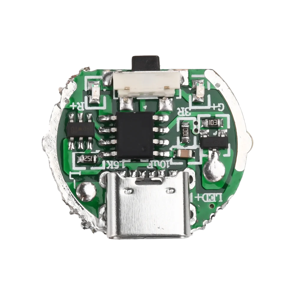 Flashlight Charging Driver Accessories Circuit Board with Switch Charging Integrated Board Suitable for 10W Beads