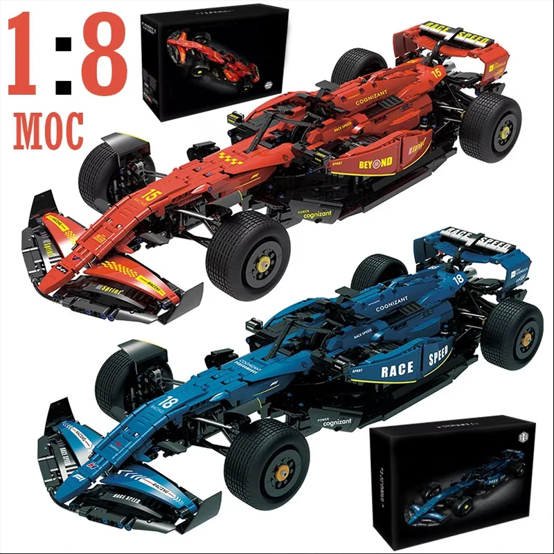 

2361Pcs F1 Racing Car Building Blocks 18 number racing car model City Sports Car Bricks Toy Gift for Creative Kids