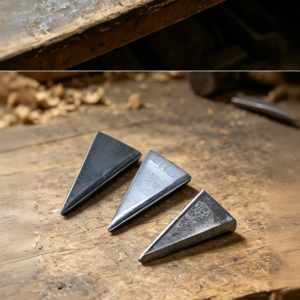 Essential Iron Wedge For Hammer Axe Handle Tightening Durable Repair Accessory Manual Tool Replacement Hardware