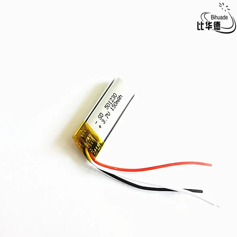 3 line Temperature sensor thermistor 3.7V,150mAH 501230 Polymer lithium ion / Li-ion battery for tablet pc BANK,GPS,mp3,mp4