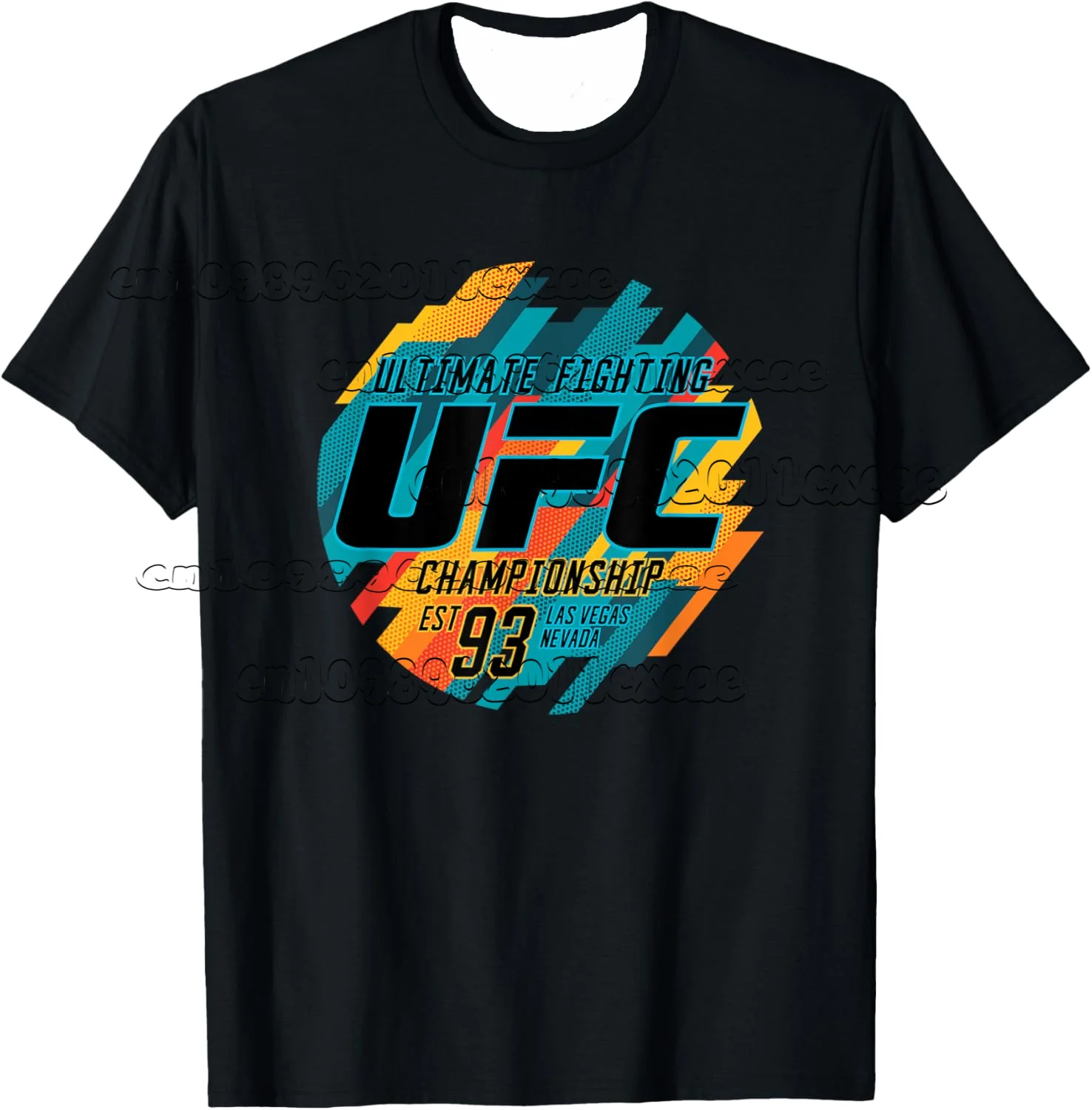 

UFC Boxing Fighting Short Sleeved T-shirt Men's 3D Top Breathable Quick Drying Sports Training Fitness Leisure Versatile T-shirt