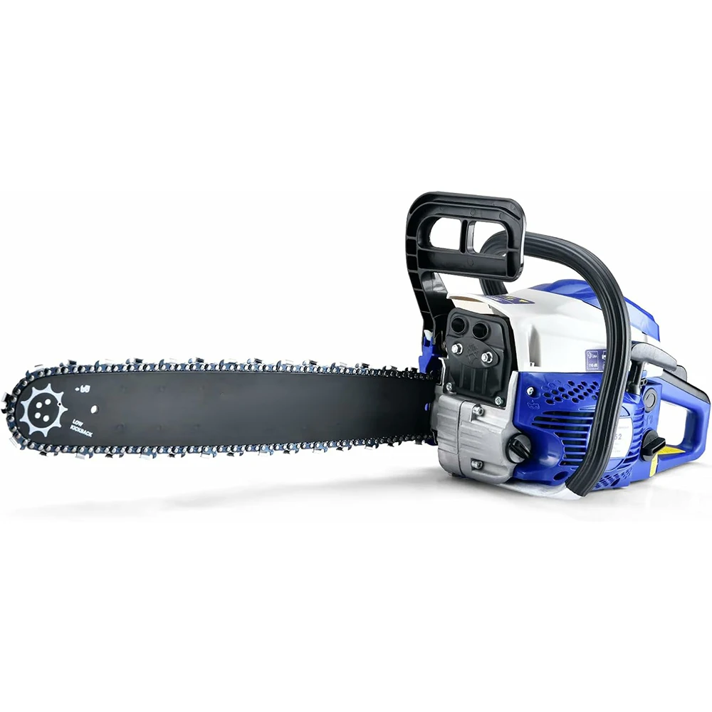 58cc 2-Cycle Petrol Chain Saw 20 Inch Industrial 2.6KW Wood Cutting Machine Cordless Handheld Logging Tool for Forest Use