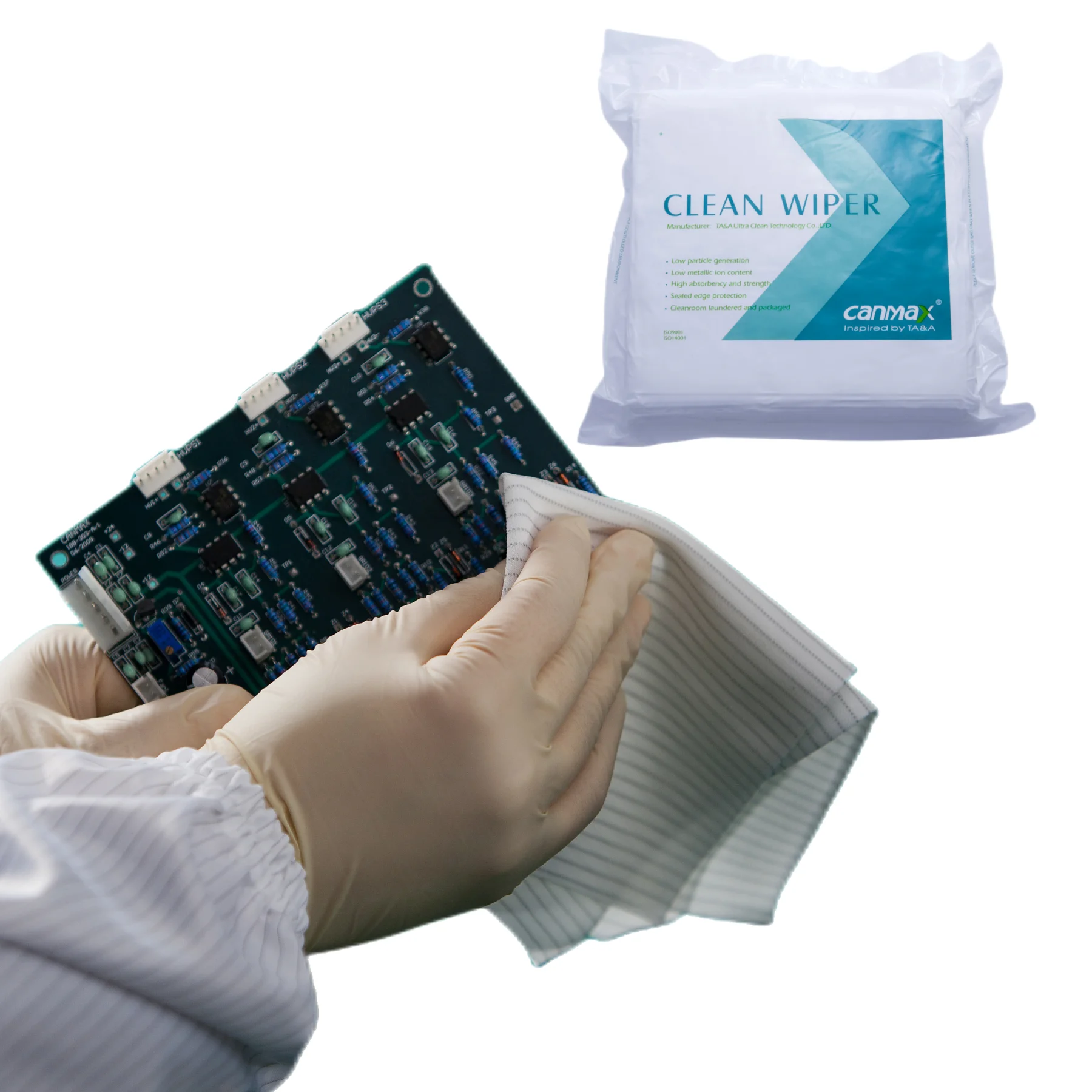 

2 шт., полиэстер OEM, дополнительный провод, пылезащитный полиэстер, промышленный очиститель, ESD, стеклоочиститель для чистых помещений для печатных плат, аптека