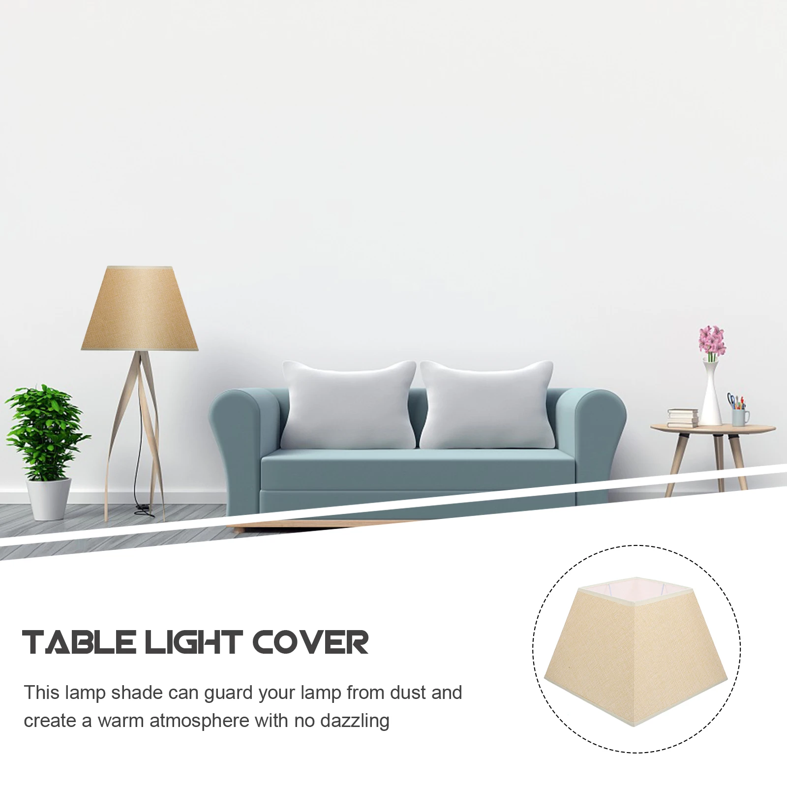 

Linen Shade Lamp Cloth Lampshade Fabric Table Replacement Night St Simple Bedside Cover Lamp Shades Desk Floor Bedroom Living