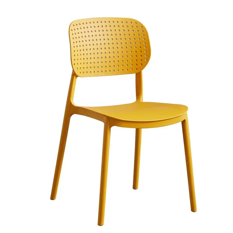 

Simple Modern Dining Chair Household Thickened Plastic Chair Adult Dining Table Stool Backrest Internet Hot Casual Horn Chair