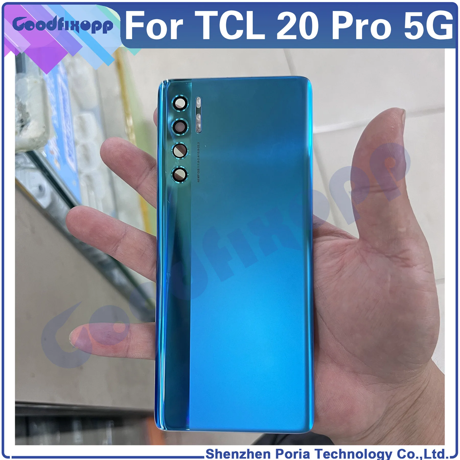 For TCL 20 Pro 5G T810 T810H 20Pro Battery Back Case Cover Rear Lid Housing Door Repair Parts Replacement