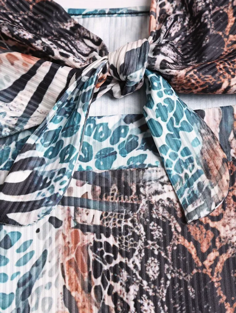 Primavera e verão moda europeia e americana estampa de malha sem mangas vestido halter com recorte nas costas sexy fora do ombro lon