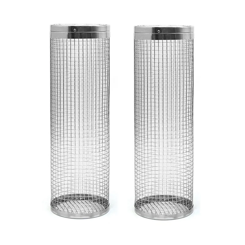 

M-Modern-2Pcs Кемпинговый гриль Большая корзина для гриля Ever Круглая сетка для гриля из нержавеющей стали