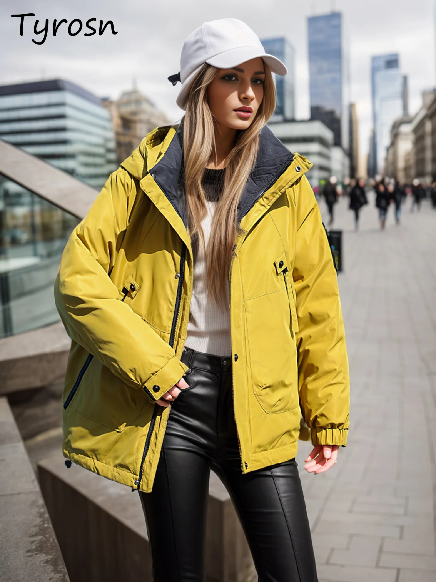 Cotton-padded Jackets Women Winter New Parkas Cool Girl All-match Couple Student Youth Stylish Vitality American Street Chic