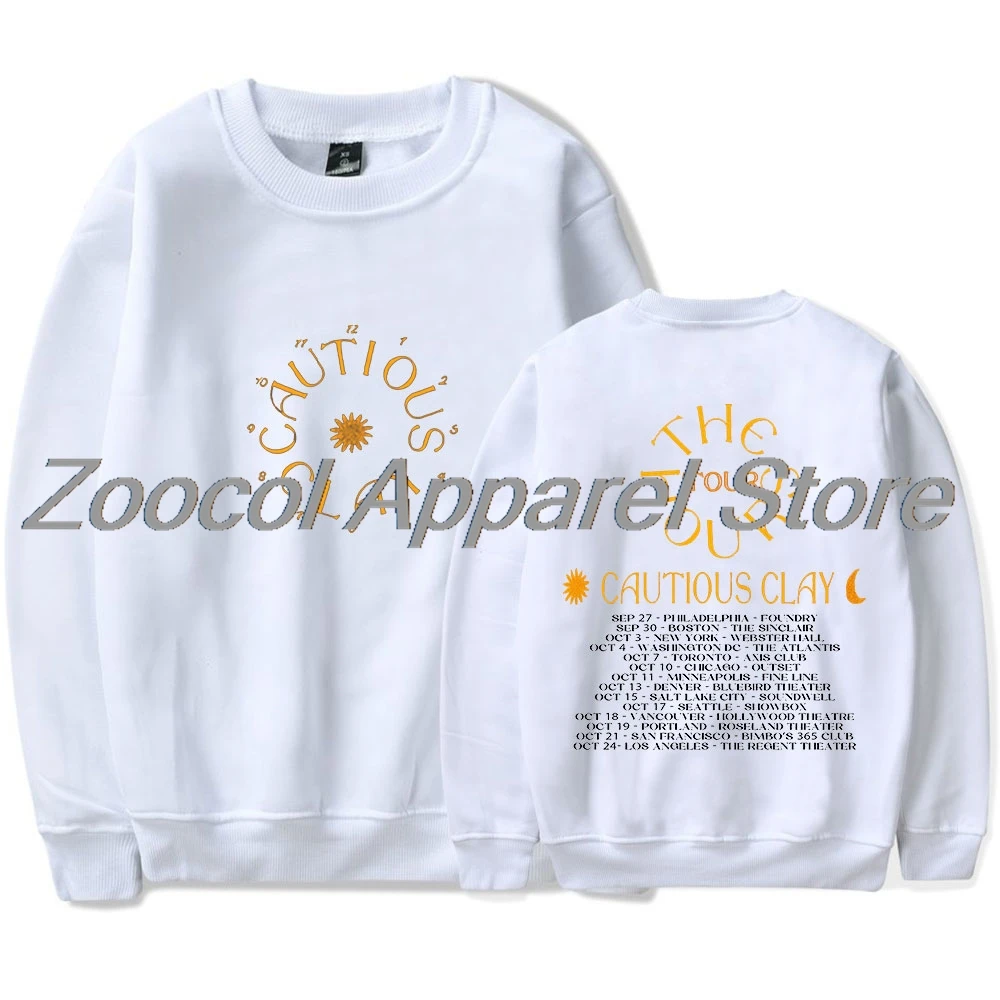تحذير الطين The Hours Tour Merch بلوزات طويلة الأكمام للنساء والرجال ملابس الشارع