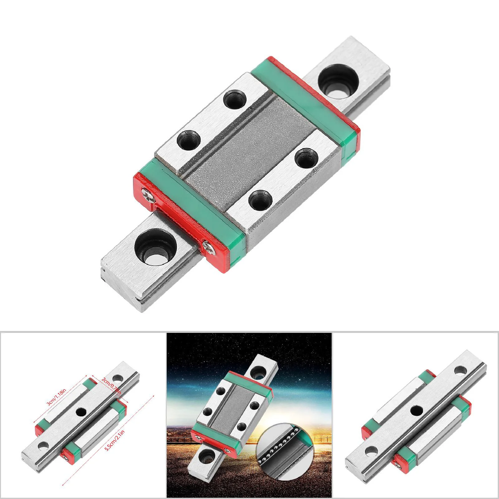 LML9B Miniature Linear Rail  Rail 9mm Width Slide Block Linear Rail Carriage