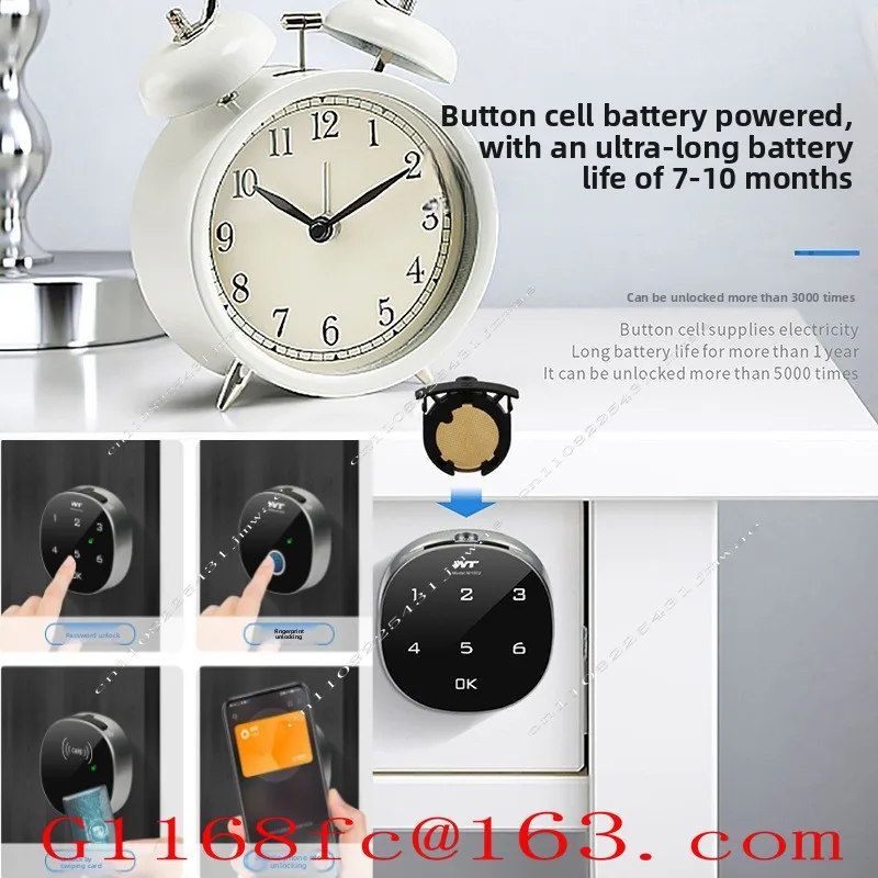 Intelligent Fingerprint Drawer Bluetooth Password File Cabinet Core Box Lock Parts