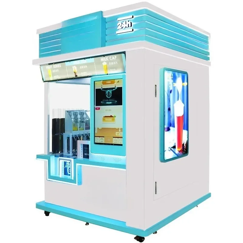 Robotic arm milk tea machine Commercial milk tea shop milk tea vending machine Sharing 24 hours unmanned vending machine