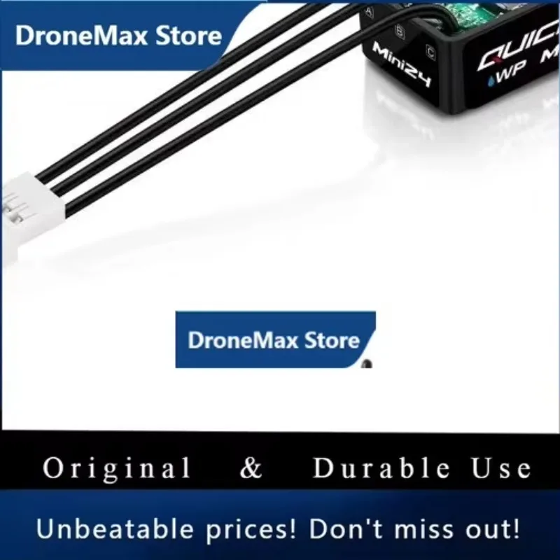 DroMaHOBBYWING QuicRun WP Mini24 25A Waterproof 2-3S Brushed/Brushless ESC For 1/24 1/18 1/16 RC Mini Car Crawler Monster 1621 M