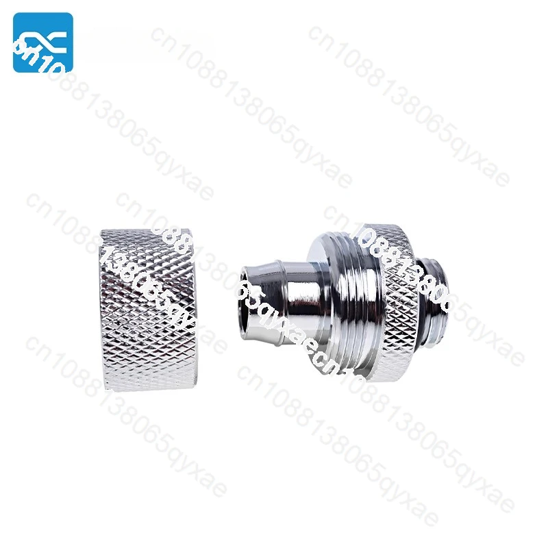 All copper water-cooled hose connector 3 points thin/thick 16/10 quick screw G1/4 black/silver