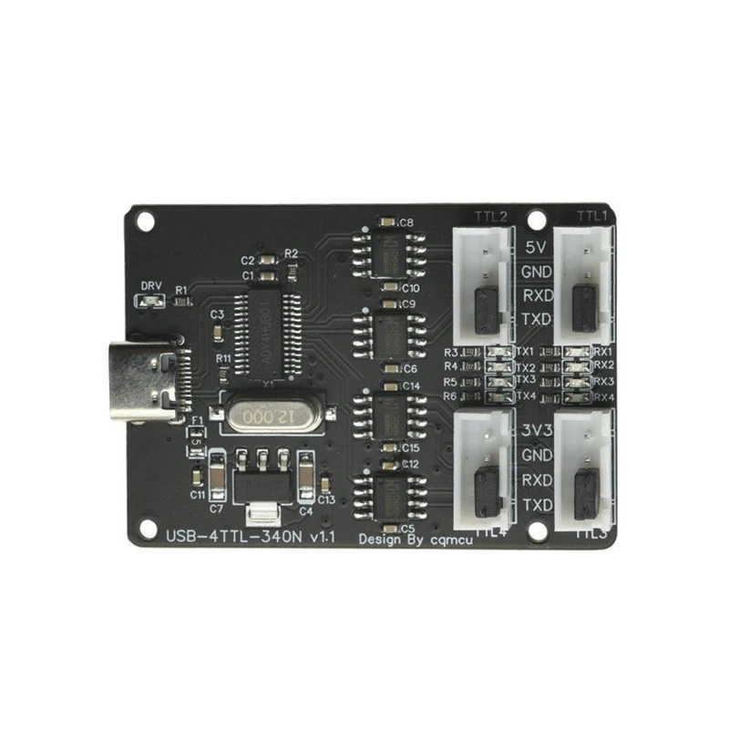 Módulo USB para TTL CH340 HUB TYPE-C Interface 4 canais quatro Solo TTL