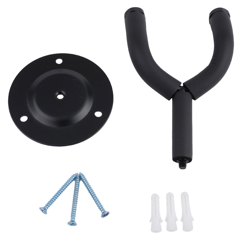 Convenient Wall Mount Guitar Stand Bracket with Foam Padding Perfect for Displaying and Safely Storing Your Instruments