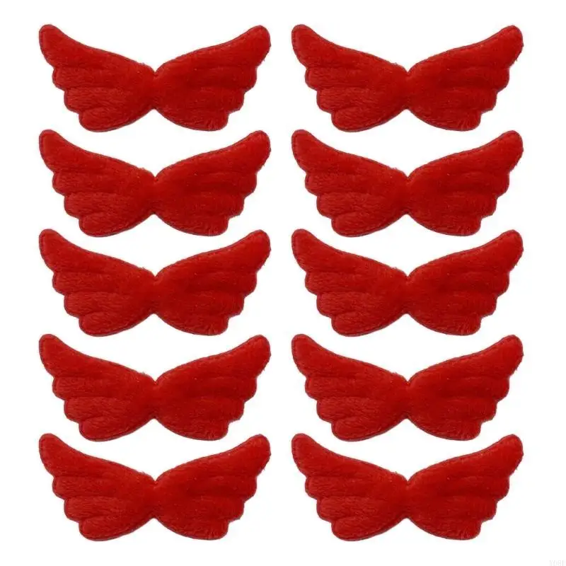 

Plush Angel Wing Set for Craft Hair Clip Decors Craft Headband Making Accessory Y08E