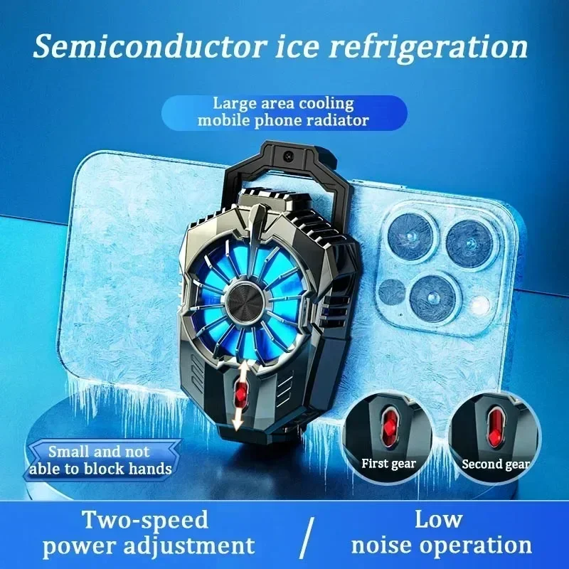 Semiconductor Magnetic Mobile Phone Cooling Radiator Fan X20 Dual Temperature Control for Live Streaming Games E-sports Radiator