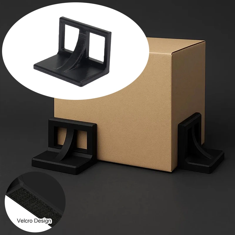 

2pcs Compact Velcro Mounting Bracket Car Trunk Storage Rack For Most Carpeted Trunk For Volkswagen, Audi, BMW, Tesla, Volvo