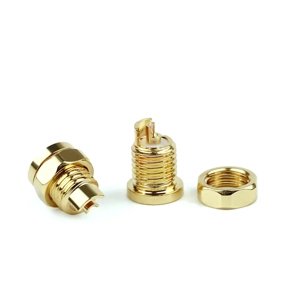MMCX Connector Female Earphone PCB Mount Pin For Soldering IE800 Headphone Short Long Type Beryllium Copper Wire Connector