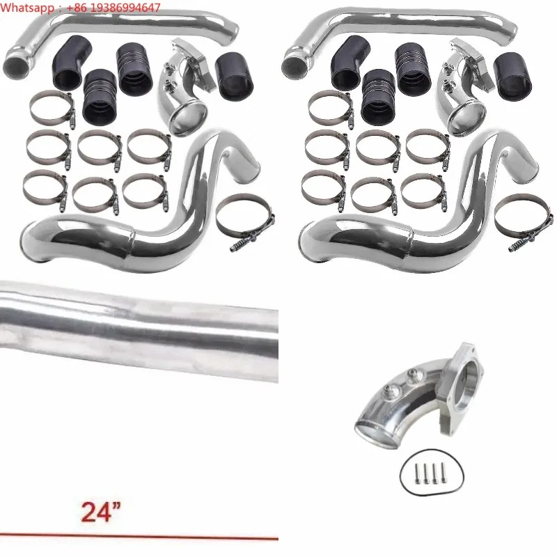 For Turbo Intercooler Pipe Kit & Intake Elbow For 2003-07 Ford F250 6.0L Powerstroke