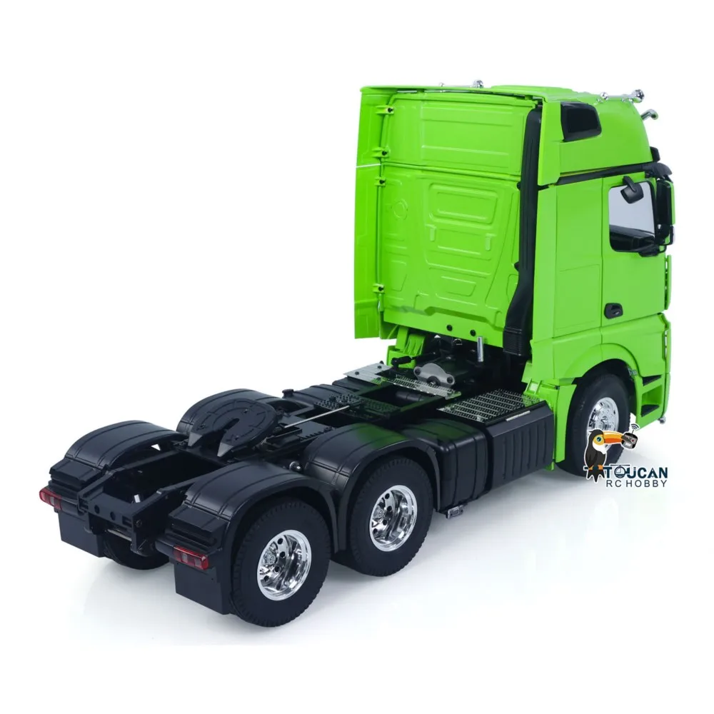 

6*6 1/14 RC Tractor Truck 3363 Remote Control Lorry Car Model 540 Brushed Motor 60A ESC Openable Door Flysky I6S Radio RTR
