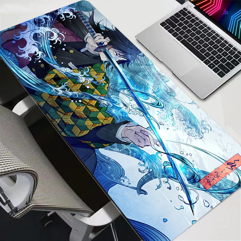 XXL Mousepad Computer Keyboard Pad Mouse Mat Gamer Soft Mouse Pads Office Carpet Table Mat Desktop Demon Slayer Pc Mouse Pad