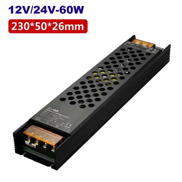 DC12V/24 V 60 W 100 W 150 W 200 W 250 W 300 W Dimbare LED Driver Aluminium Triac & 0-10 V Dimmen Voeding Verlichting Transformator