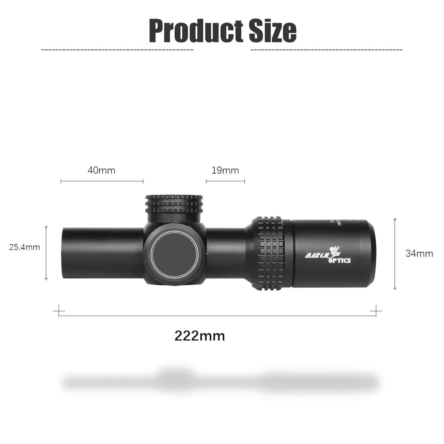 Imagem -04 - March-ir Tactical Rifle Scope Caça Óptico Airsoft Riflescope Verde Iluminação Vermelha Colimador Gun Sight 1.55.5x20