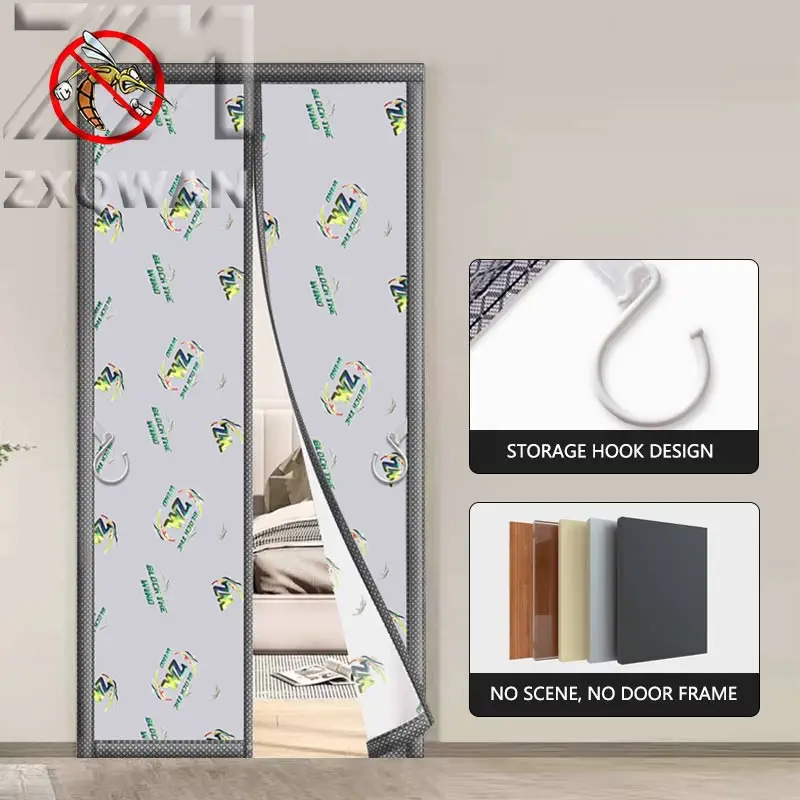 

Air conditioning door curtain without punching, bedroom windproof and cold insulation, door curtain for privacy protection