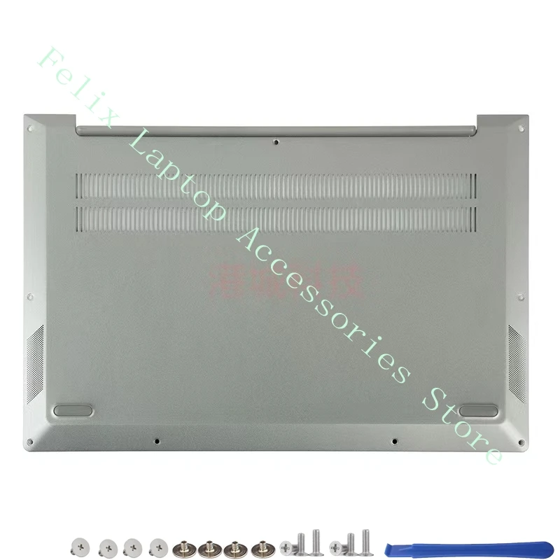 For the new Lenovo ThinkBook 13S G2 ITL ARE LCD Back Cover Silver Palm Cushion Bottom Cover Base Silver Grey