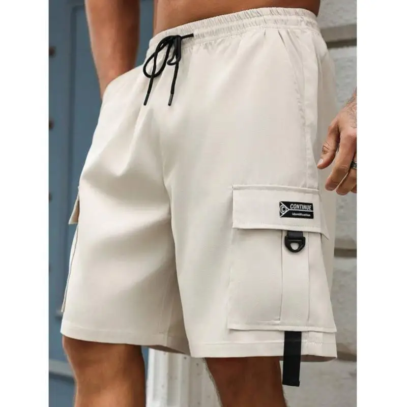 

Мужские повседневные рабочие брюки с завязками на талии, осенний свободный крой Seven Quarter Sve, мужской модный повседневный комплект спортивной одежды