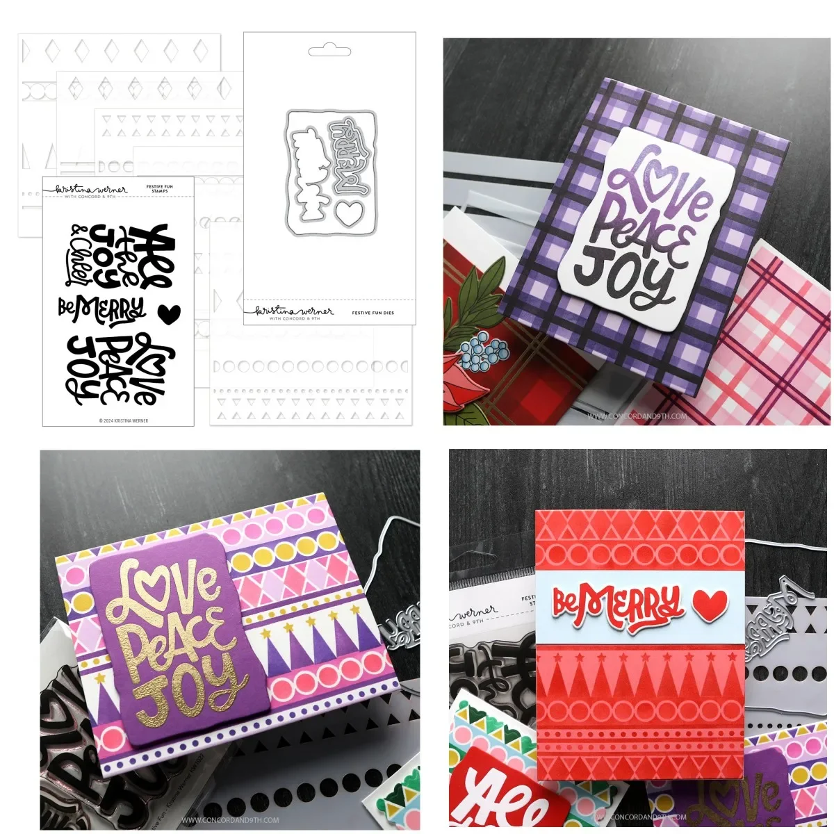 

2024 New Festive Fun Letter Clear Stamps Metal Cutting Dies Backboard Stencil DIY Scrapbook Handcraft Card Template Decoration